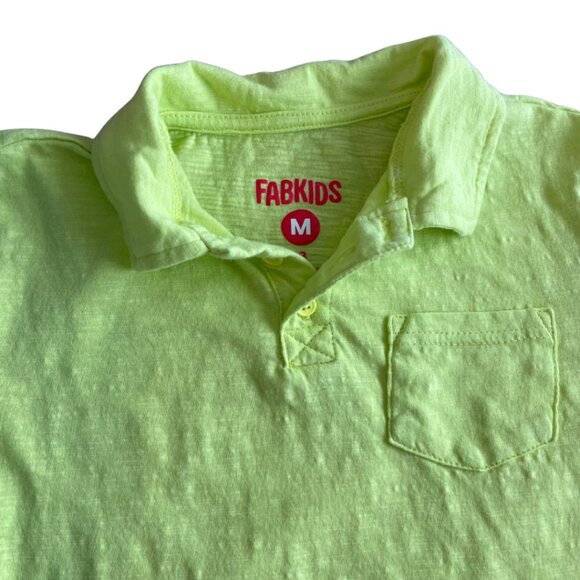 FabKids Boys Short-Sleeve Collared Shirt – Size M - Picture 2 of 3